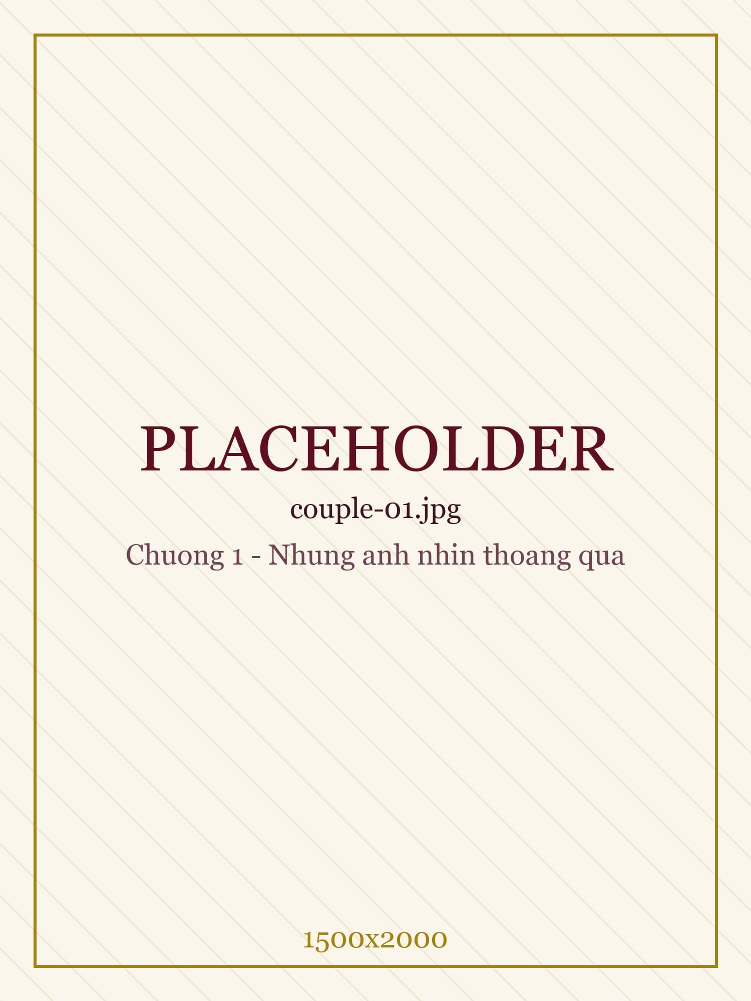 PLACEHOLDER — ảnh pre-wedding chụp ở bối cảnh thời học sinh